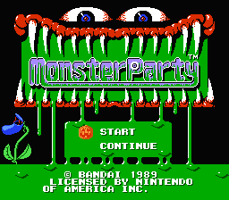 Monster Party title screenshot